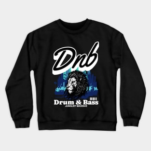 DNB  - Concrete Jungle King (White/Blue) Crewneck Sweatshirt